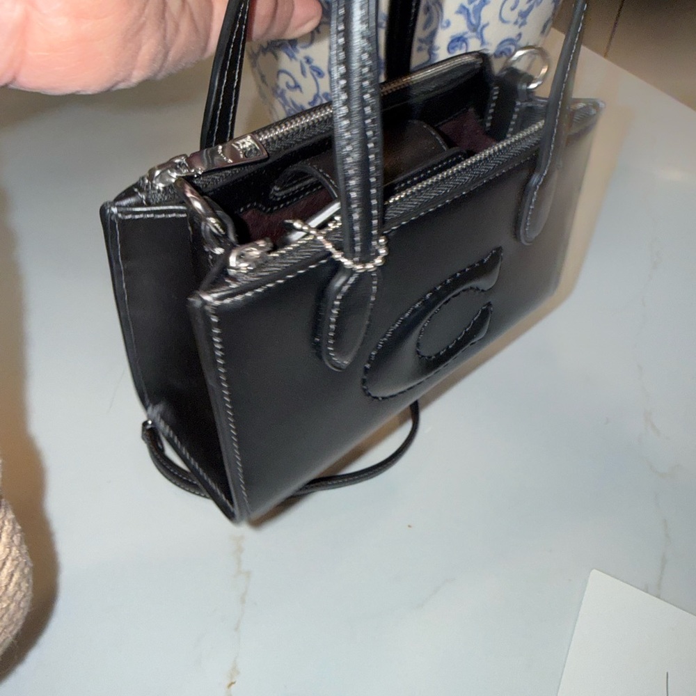 Coach Black Leather Satchel - Picture 3 of 4